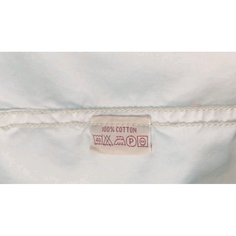 Vntg White Tag Levi Collard Long Sleeve Button Down White Flannel Size LG Cotton - Picture 9 of 10